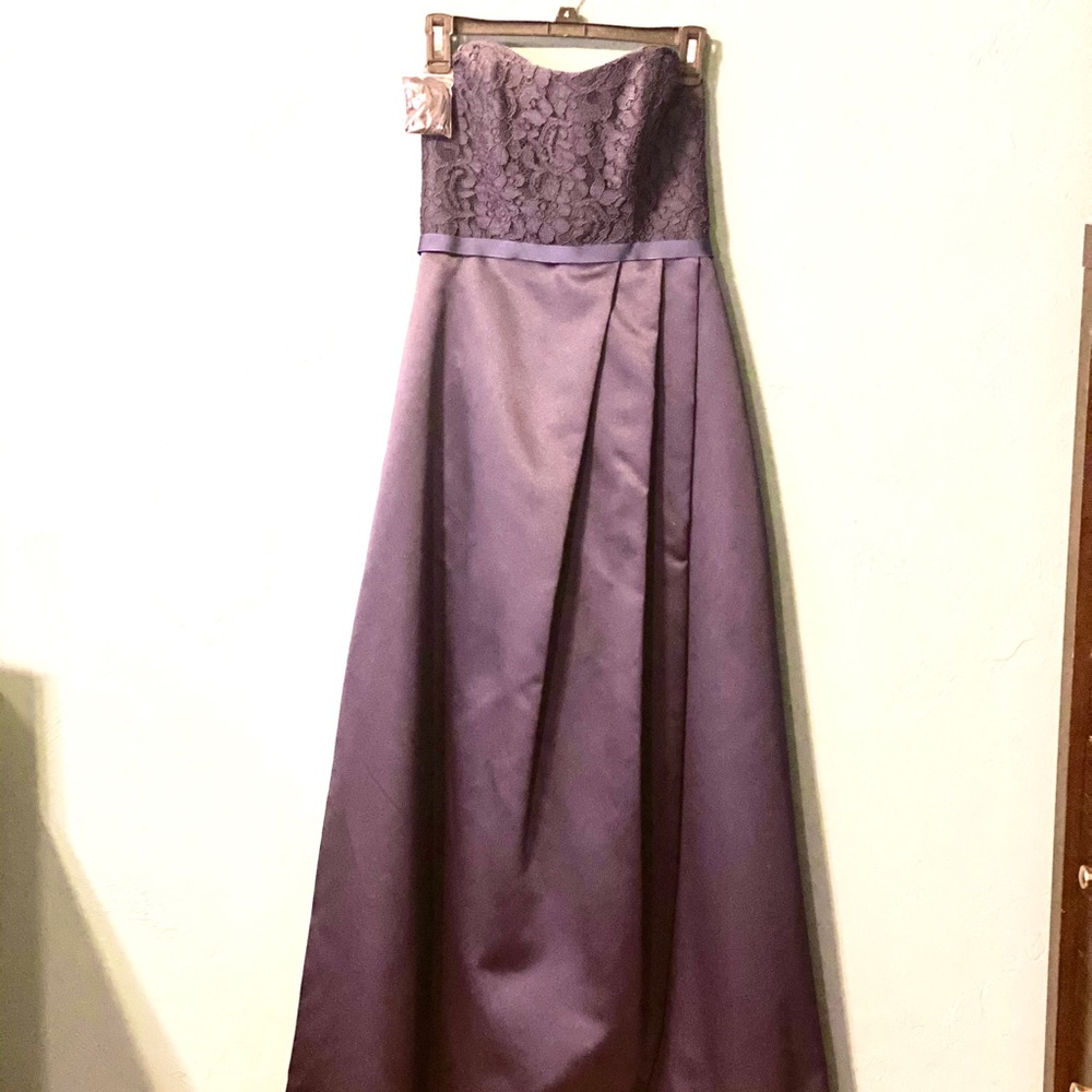 Navy Blue David’s Bridal Bridesmaid Dress